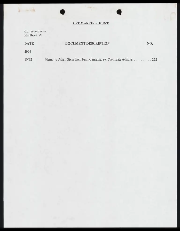Index to Correspondence Hardback 8 preview