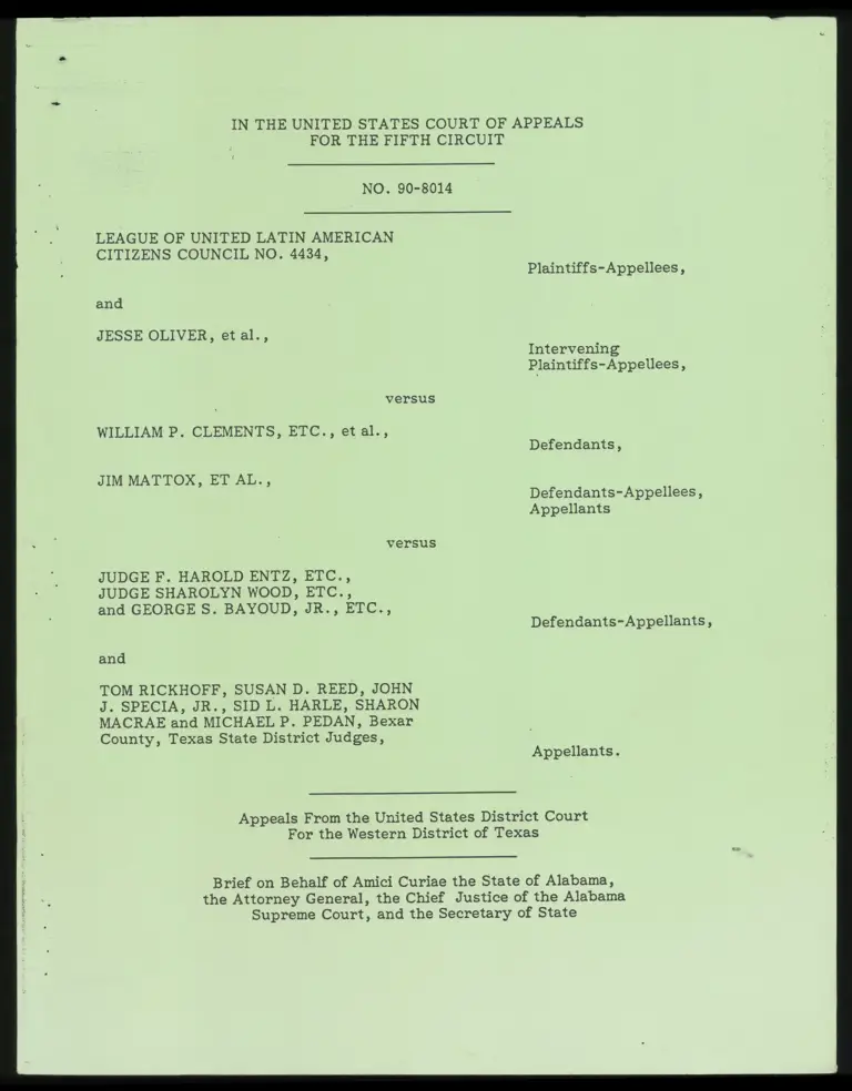 Brief on Behalf of Amici Curiae the State of Alabama preview