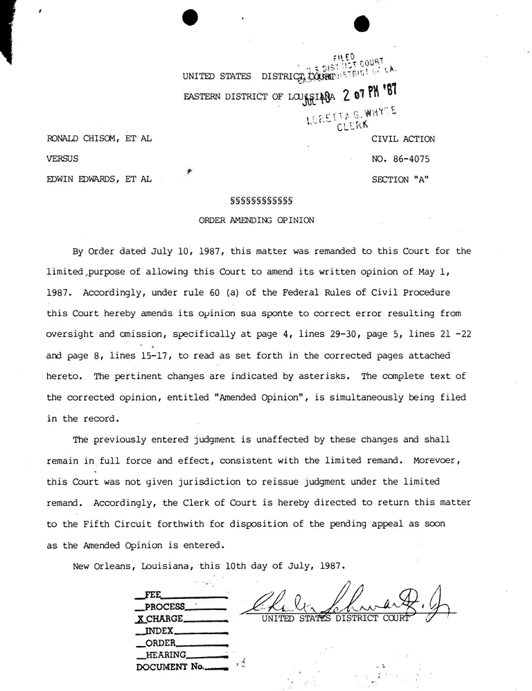 Order Amending Opinion; Amended Opinion preview