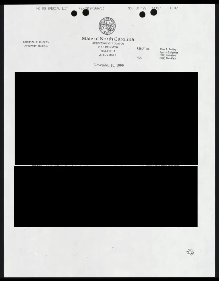 Letter to Markham from Smiley RE: Trial exhibits (Redacted) preview