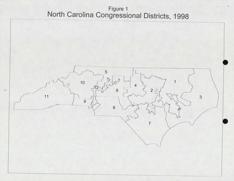 North Carolina Congressional Districts, 1998