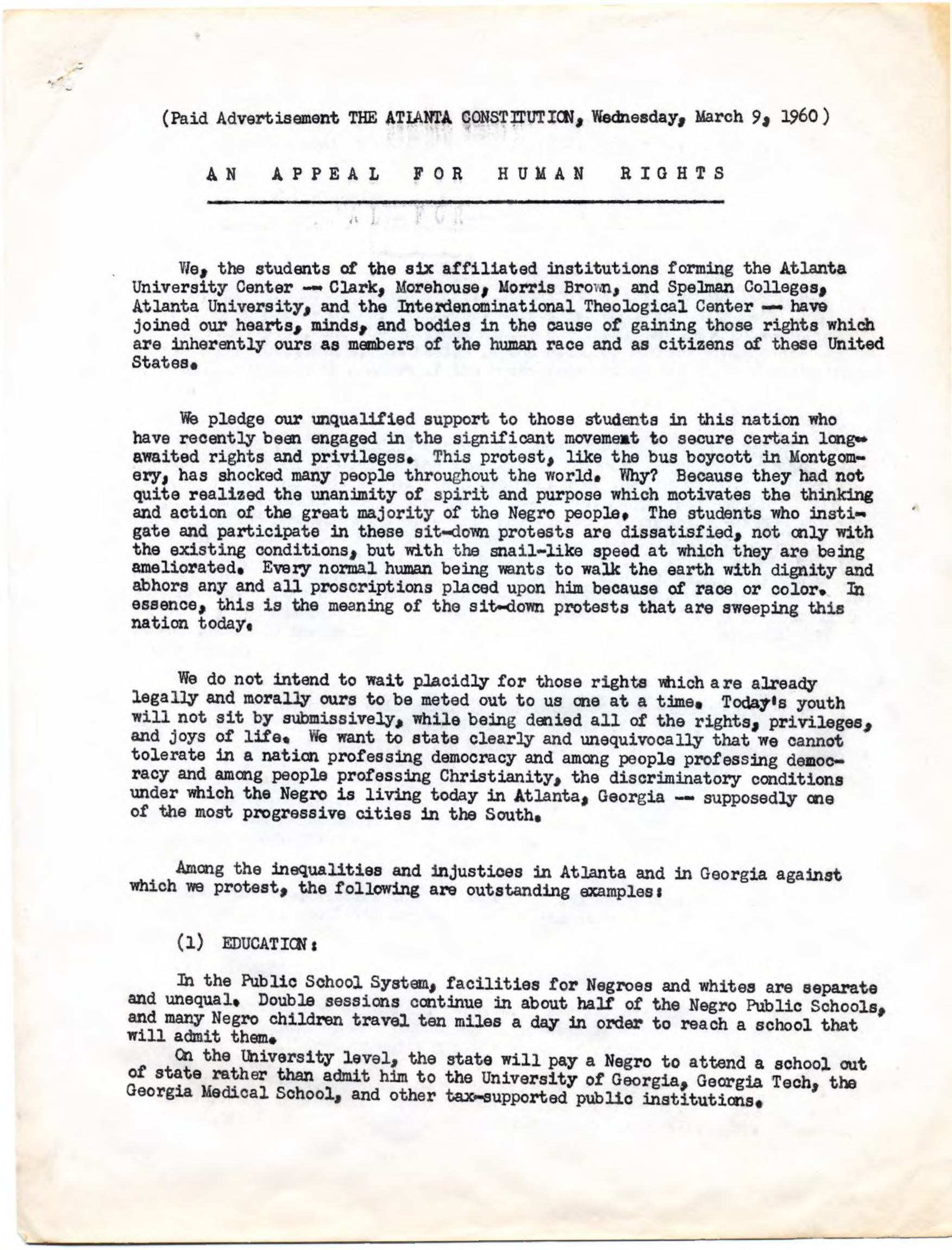 Student Activists Lead in the Fight for Civil Rights | LDF Recollection