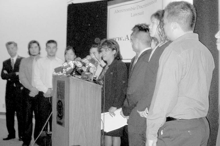 Abercrombie discrimination lawsuit press conference